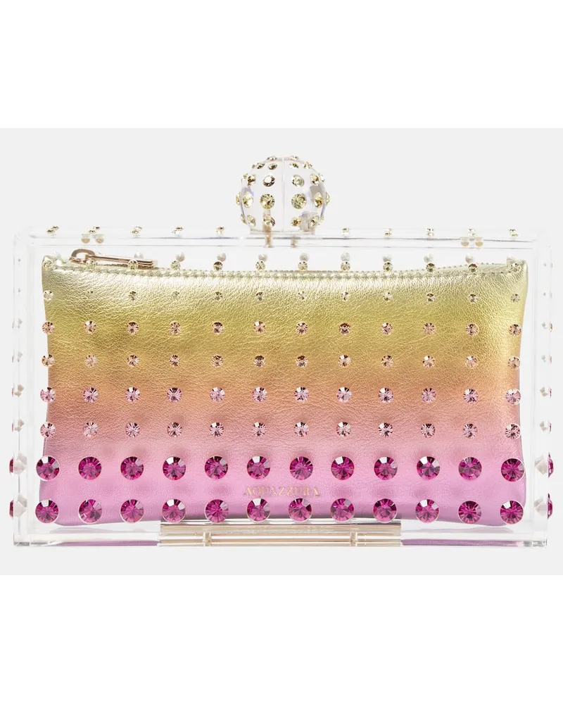 Aquazzura Verzierte Clutch Tequila Multicolor