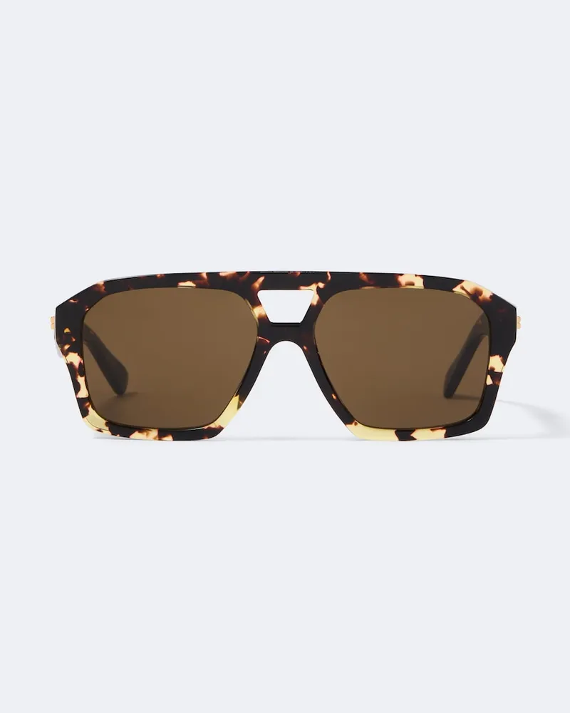 Bottega Veneta Eckige Sonnenbrille Navigator Multicolor