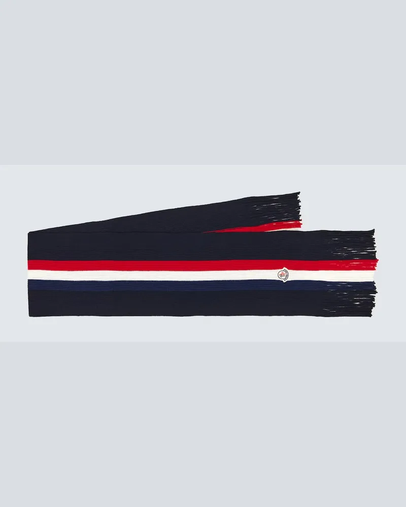 Moncler Schal aus Wolle Blau