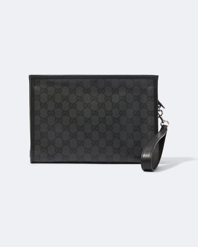 Gucci Etui Essence Classic GG aus Canvas Schwarz