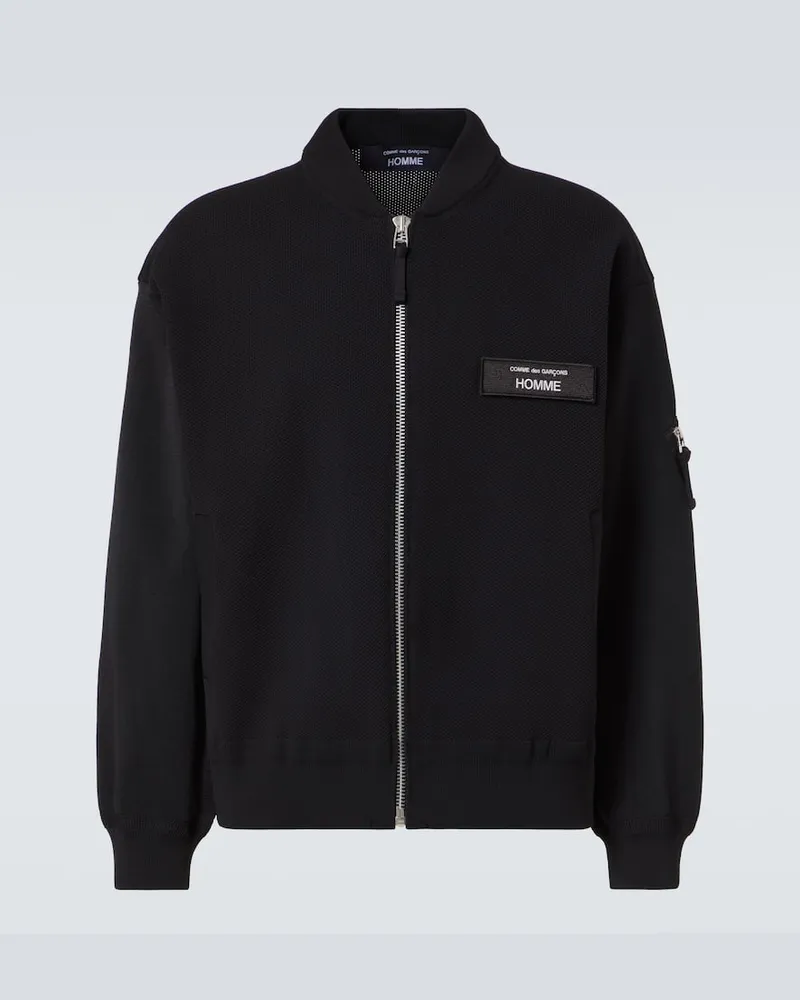 Comme des Garçons Comme des Garçons Homme Bomberjacke aus Jersey Schwarz