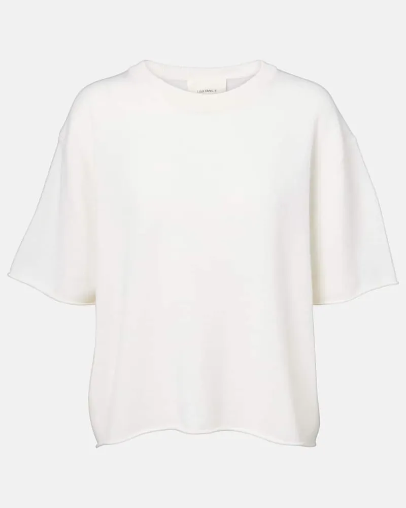 Lisa Yang T-Shirt Cila aus Kaschmir Weiß