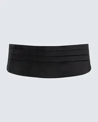 Dolce & Gabbana Kummerbund aus Seidensatin Schwarz