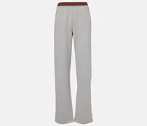 Jogginghose Web Stripe aus Baumwoll-Jersey
