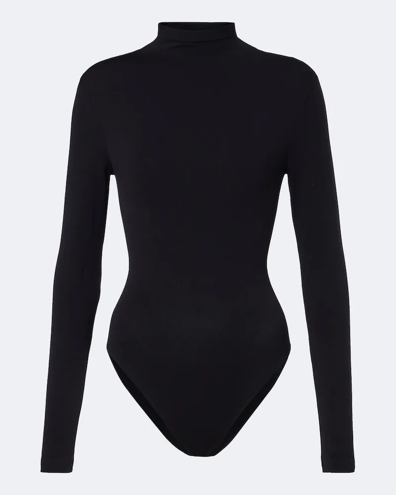 Wolford Formgebender Rollkragen-Body aus Jersey Schwarz