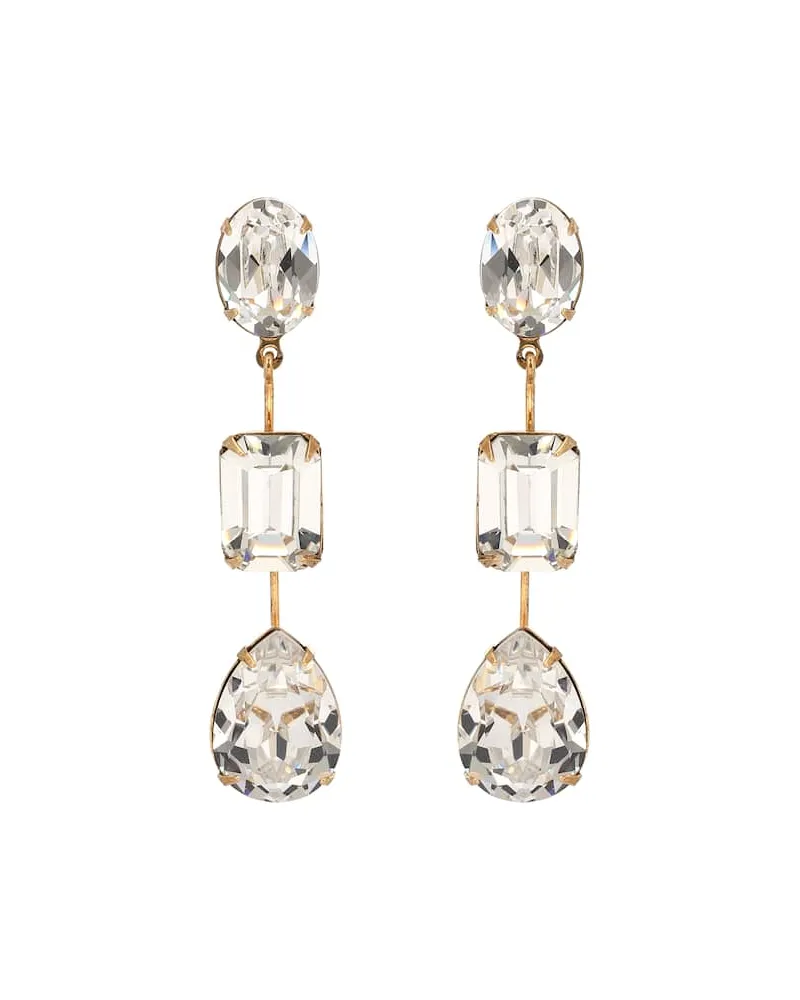 Jennifer Behr Ohrringe Allanah mit Kristallen Weiß