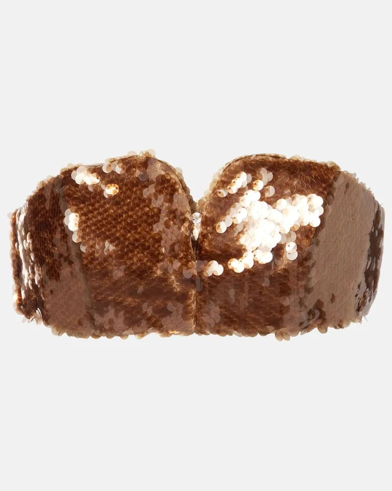 Blazé Milano Blazé Milano Bralette mit Pailletten Pink