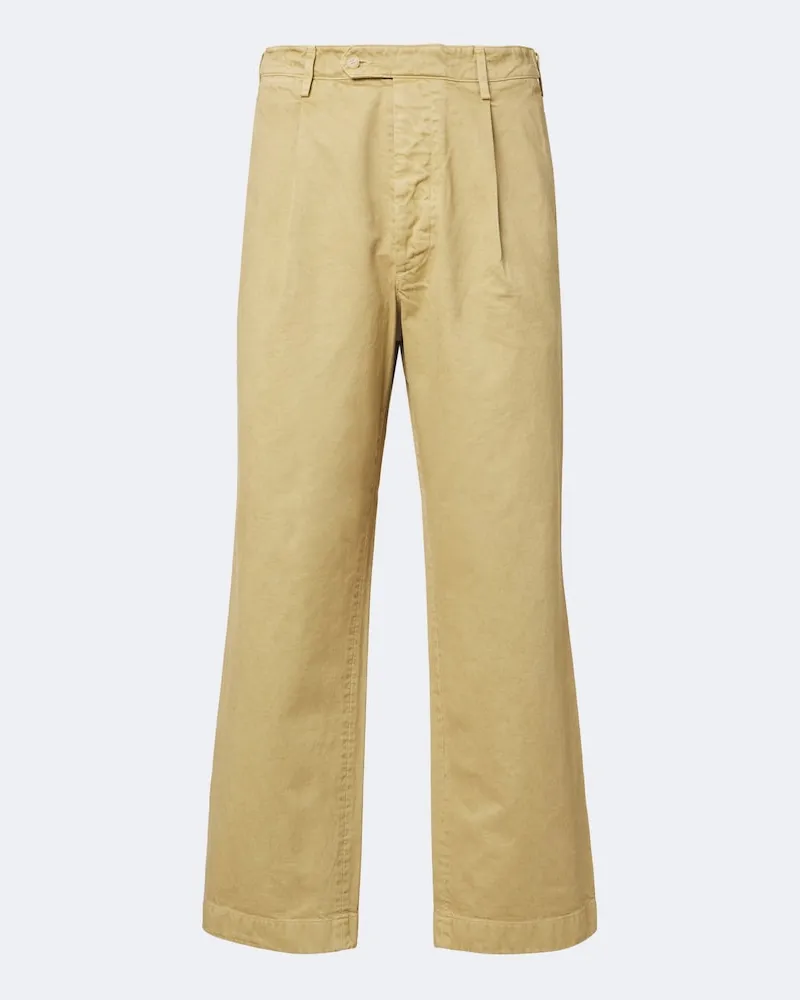 AURALEE Chinohose aus Baumwolle Beige