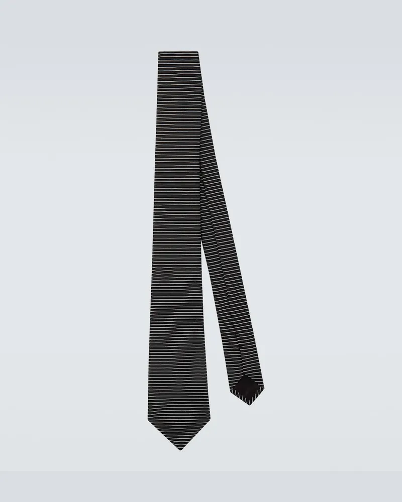 Giorgio Armani Krawatte aus Seide Schwarz