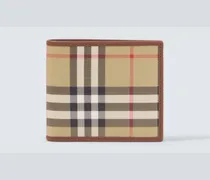 Portemonnaie Burberry Check aus Canvas