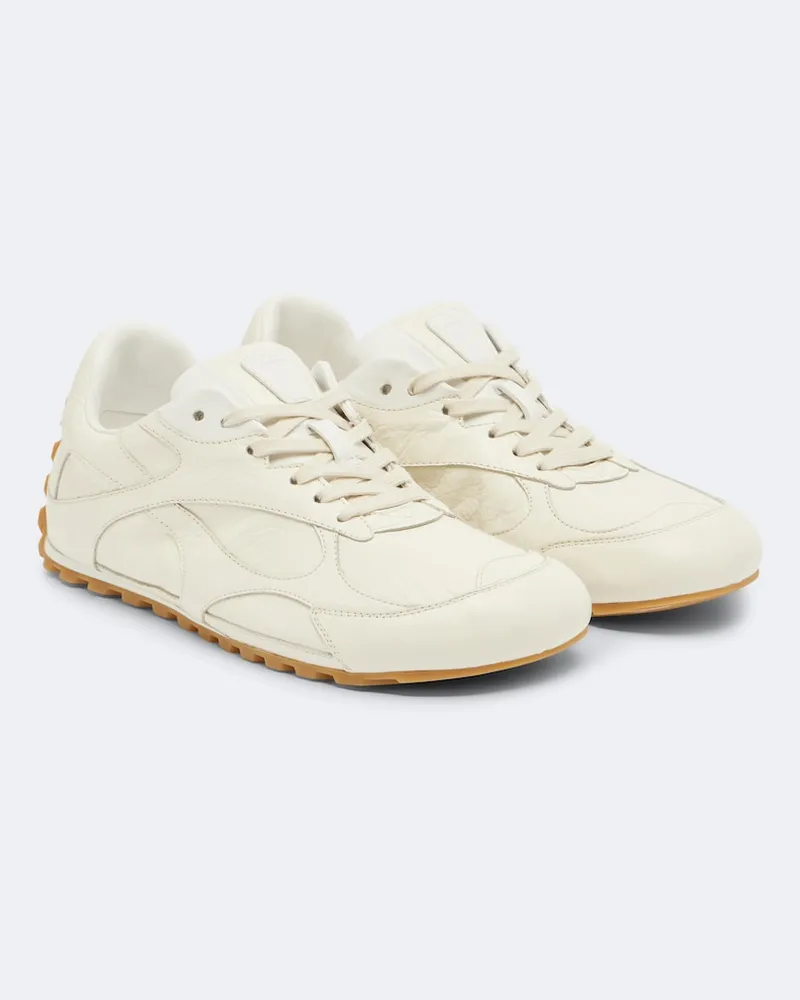 Bottega Veneta Sneakers Orbit Flash aus Leder Weiß