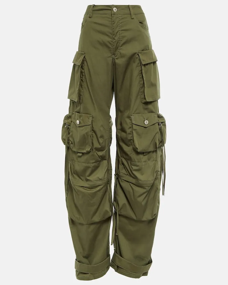 ATTICO Cargohose Fern aus Baumwollpopeline Grün