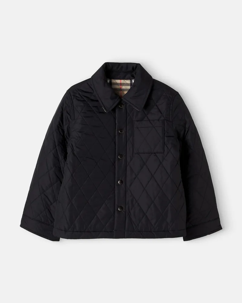 Burberry Wendbare Steppjacke Burberry Check Schwarz
