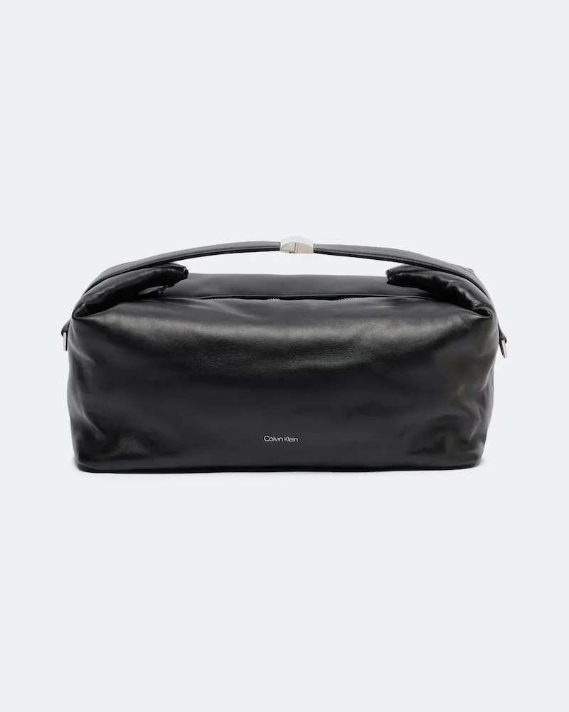 Calvin Klein Henkeltasche Andy Large aus Leder Schwarz