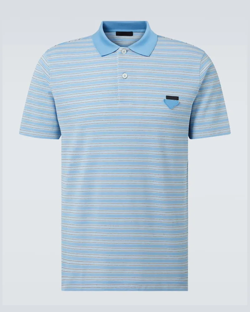 Prada Polohemd aus Baumwolle Blau