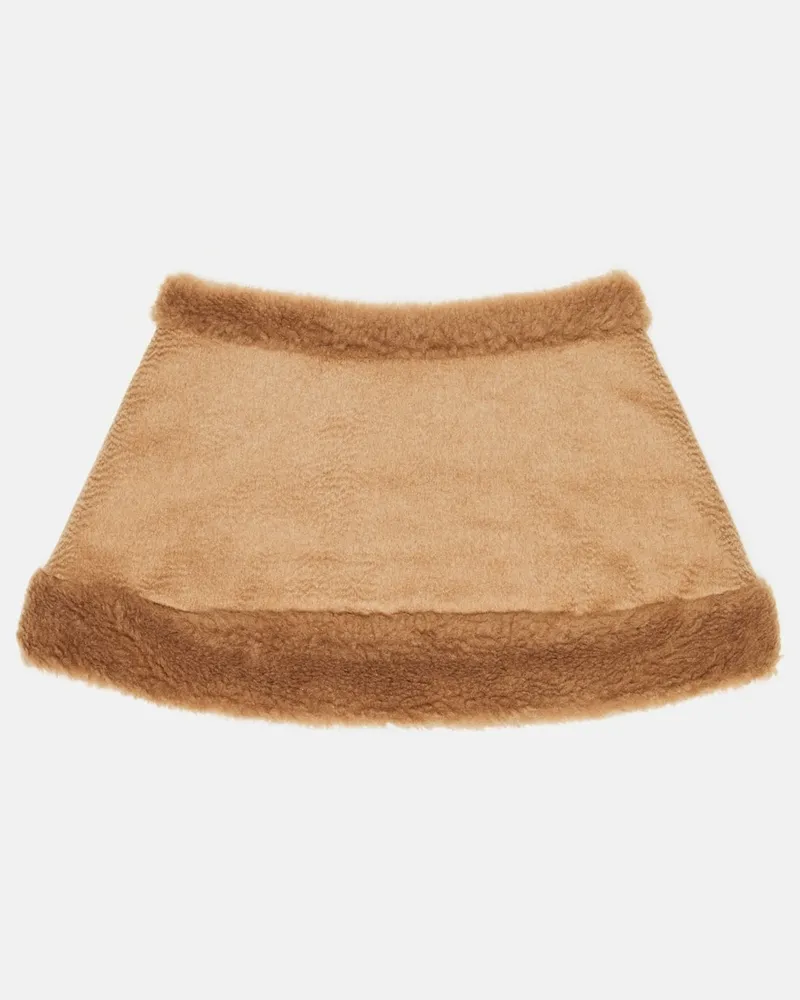 Max Mara Schal Higher aus Kamelwolle Braun