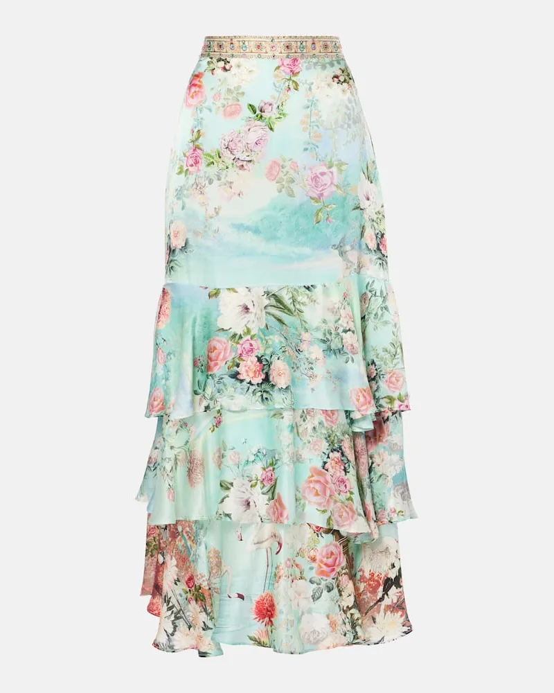 Camilla Maxirock aus Seide Multicolor