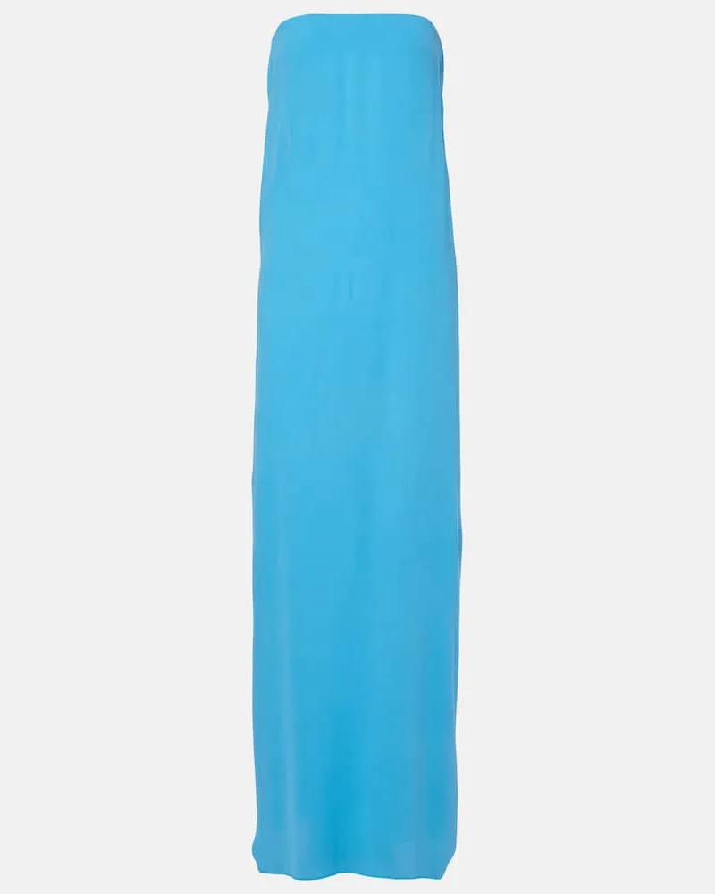 Christopher Esber Bustier-Kleid aus Seide Blau
