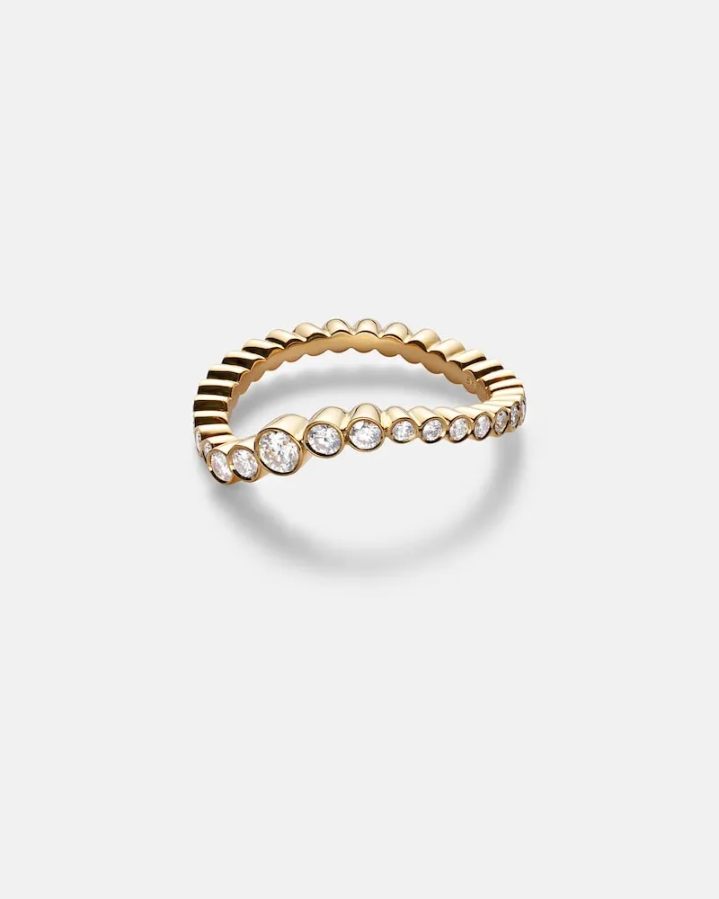 Sophie Bille Brahe Ring Sky Classic aus 18kt Gelbgold mit Diamanten Gold