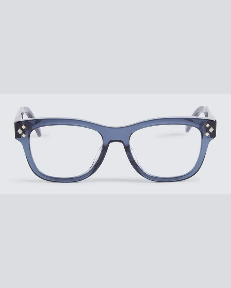 Dior Eckige Brille CD DiamondO S1I Blau