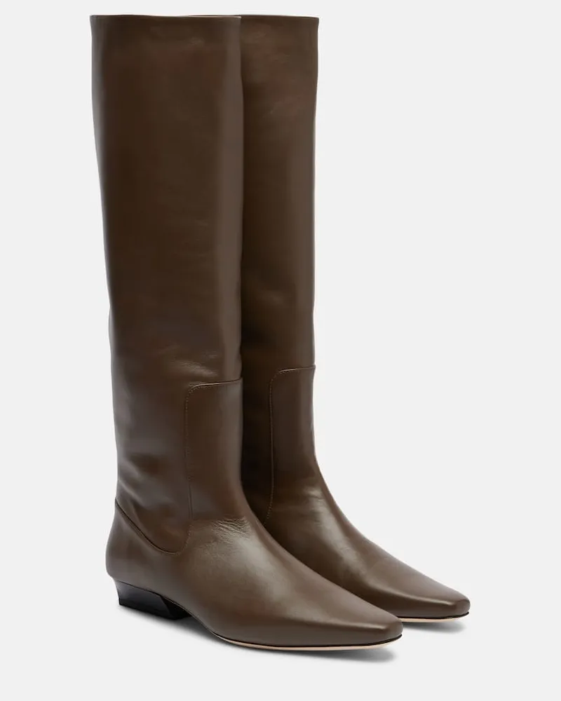 STAUD Stiefel Wally aus Leder Braun