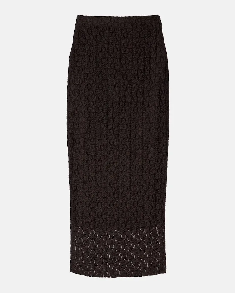 Velvet Midirock Mia aus Spitze Braun