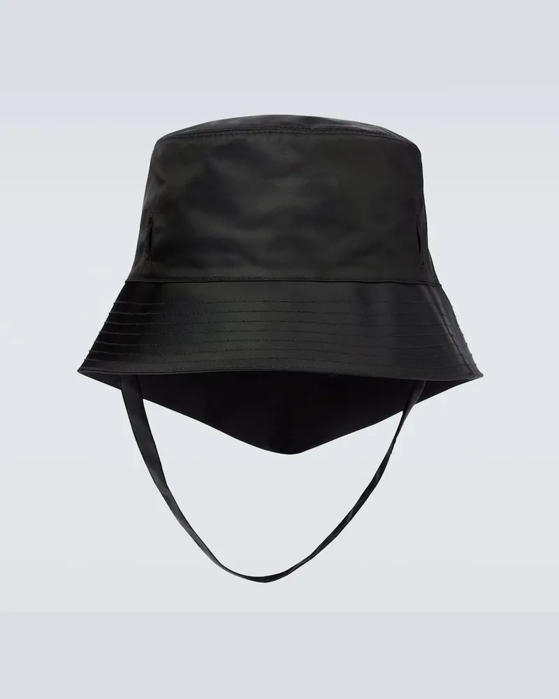 Prada Hut aus Re-Nylon Schwarz