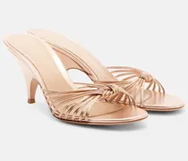 Pantoletten Sofia aus Metallic-Leder