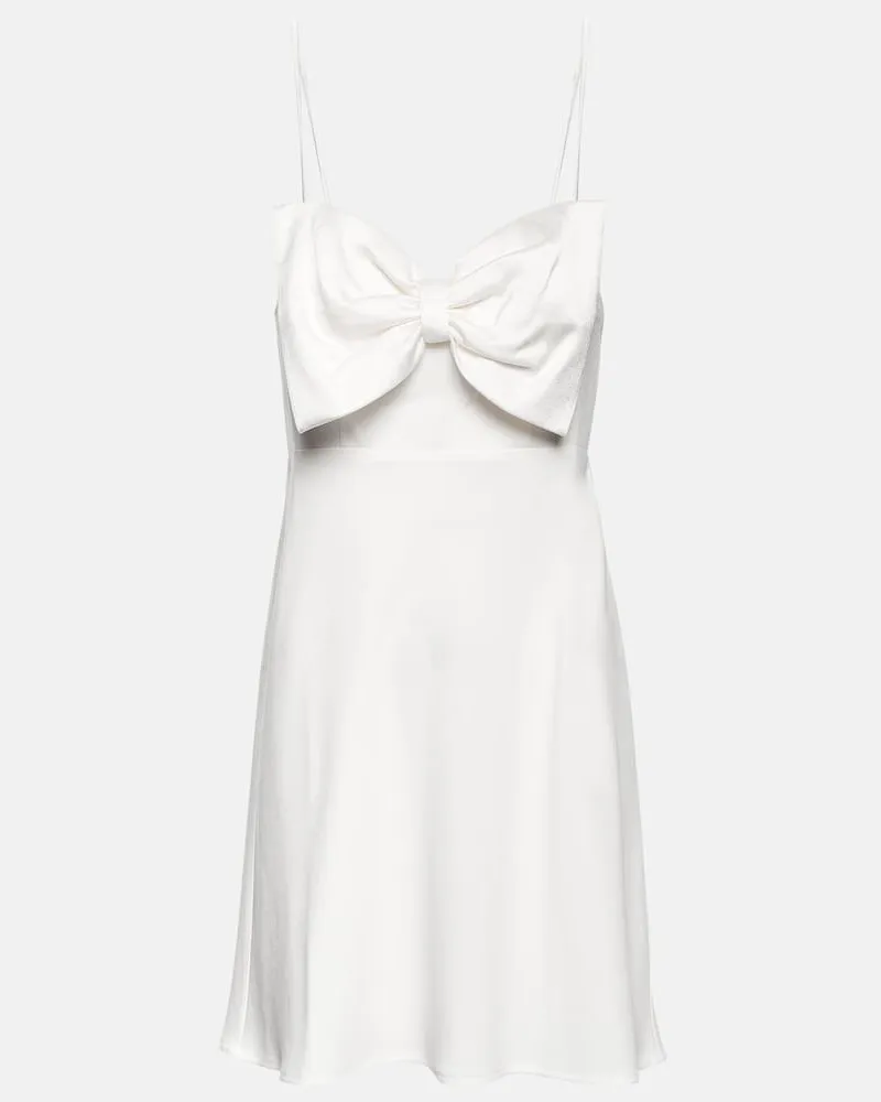RIXO Bridal Minikleid Libby aus Satin Weiß