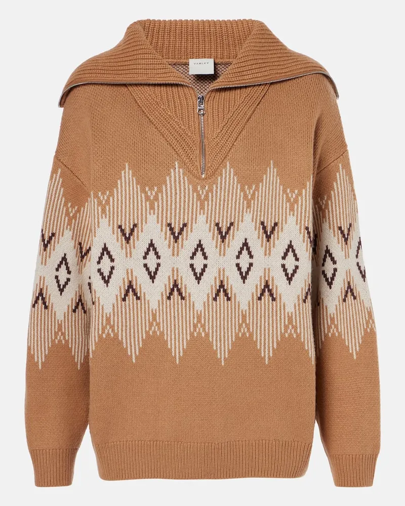 Varley Pullover Heidi aus Strick Beige