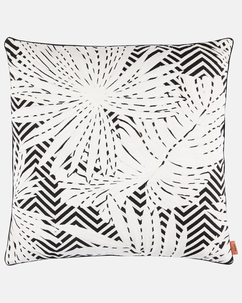 Missoni Kissen Ombre aus Jacquard Weiß