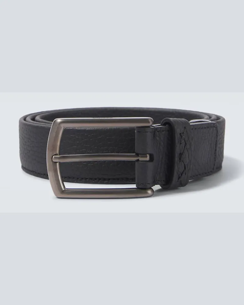 Ermenegildo Zegna Gürtel aus Leder Schwarz