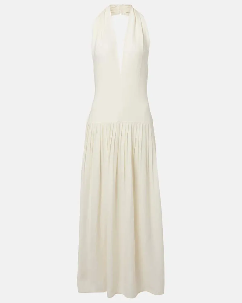 Proenza Schouler Maxikleid Tala aus Georgette Weiß