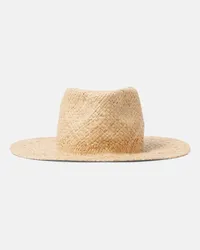 RUSLAN BAGINSKIY Fedora-Hut aus Stroh Beige