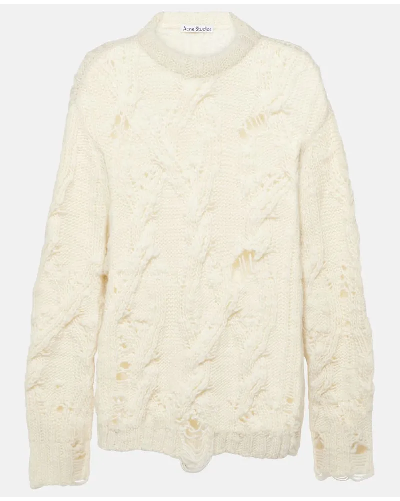 Acne Studios Pullover Kolda aus Wolle Beige