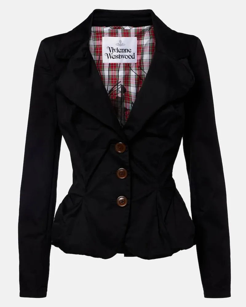 Vivienne Westwood Blazer aus einem Baumwollgemisch Schwarz