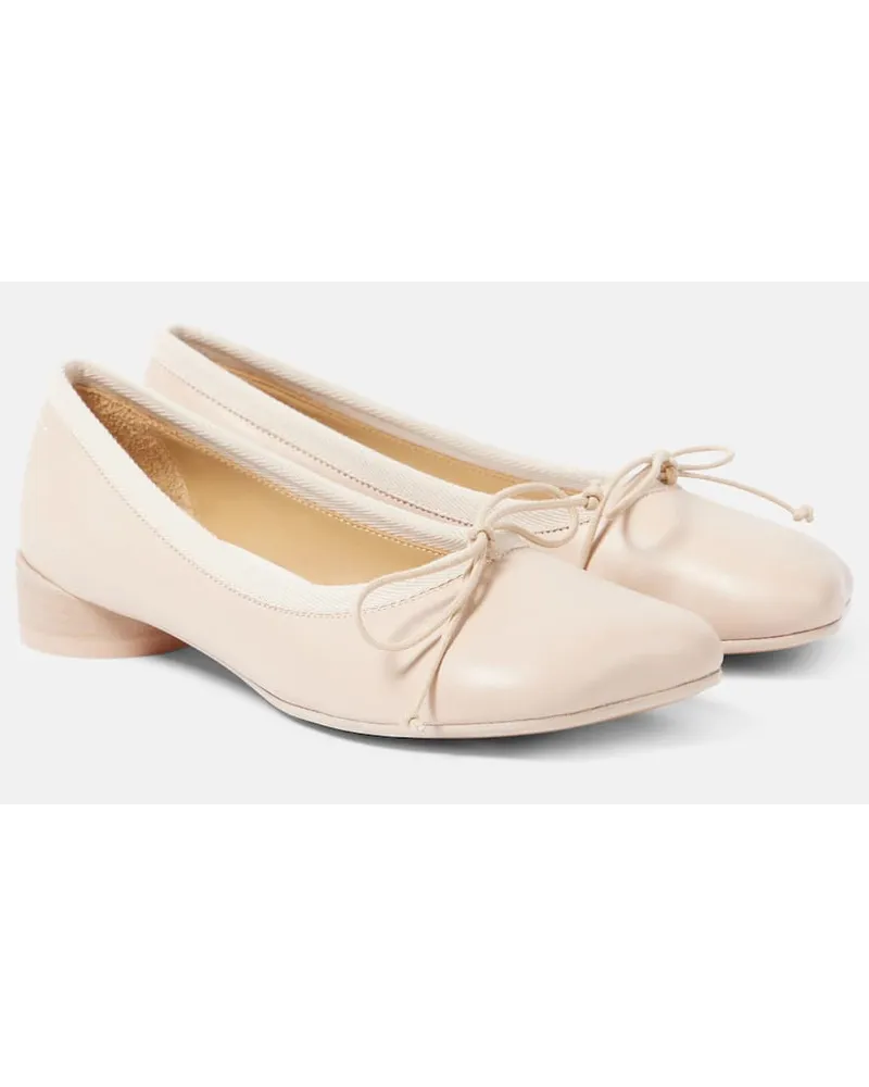 Maison Margiela Ballerinas aus Leder Beige