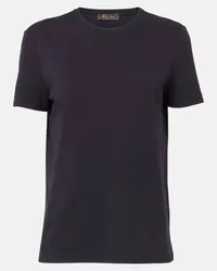 Loro Piana T-Shirt aus Baumwolle Blau