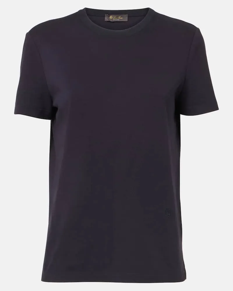 Loro Piana T-Shirt aus Baumwolle Blau