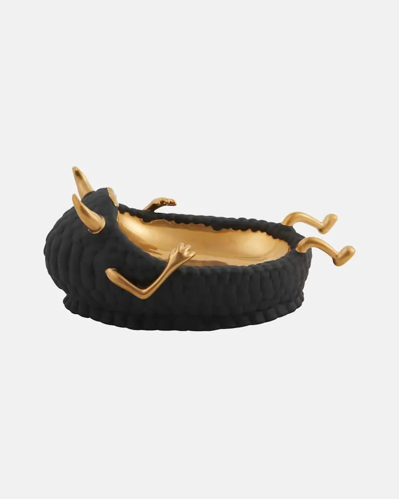 L’OBJET Deko-Schale Haas Lazy Susan Schwarz