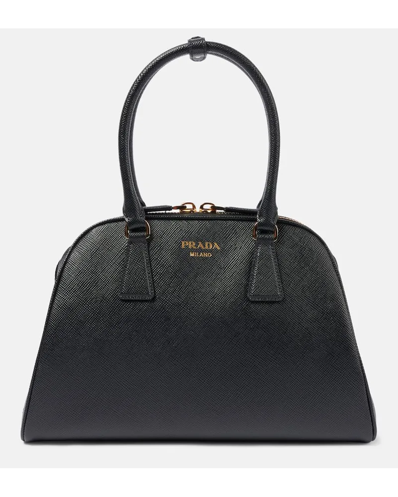 Prada Tote Medium aus Leder Schwarz