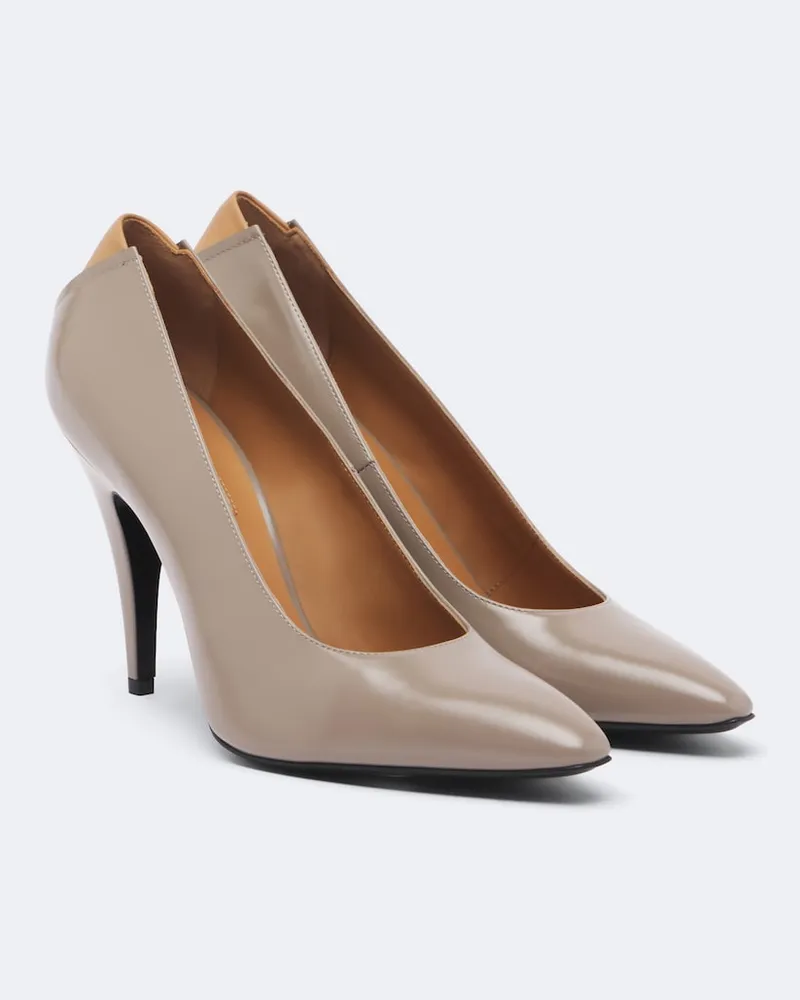 Jil Sander Pumps aus Leder Beige