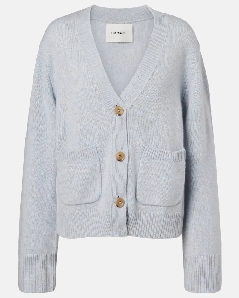 Lisa Yang Cardigan Danni aus Kaschmir Blau