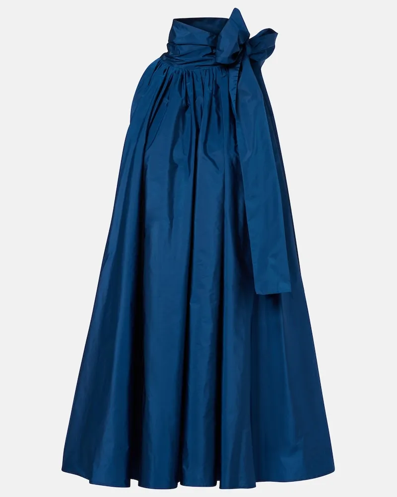 Max Mara Minikleid Elegante aus Taft Blau