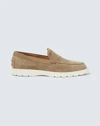 TOD'S Slip-Ons aus Veloursleder Braun