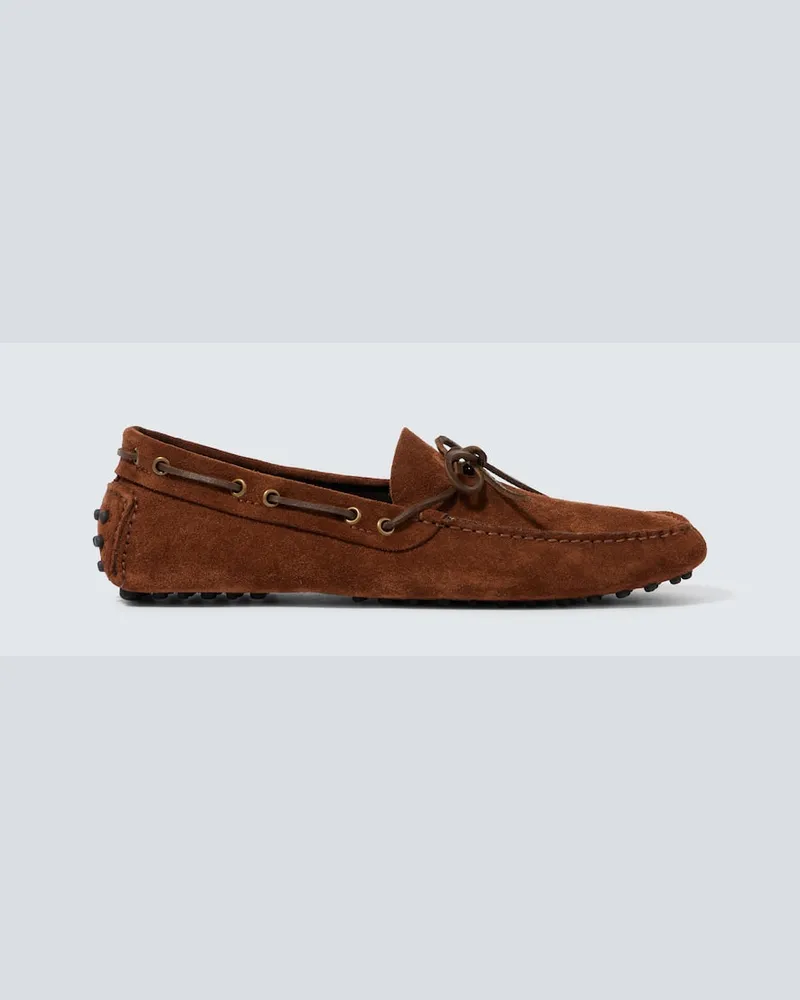 Tom Ford Mokassins Rod aus Veloursleder Braun