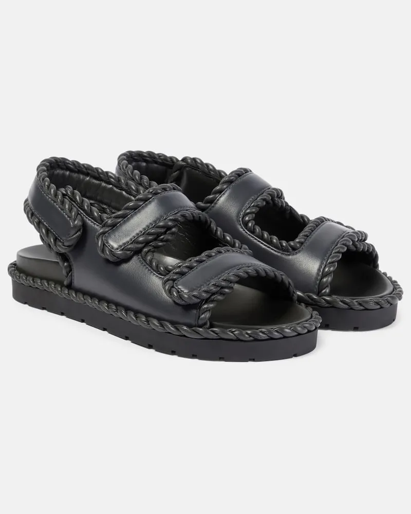 Bottega Veneta Sandalen Jack aus Leder Schwarz