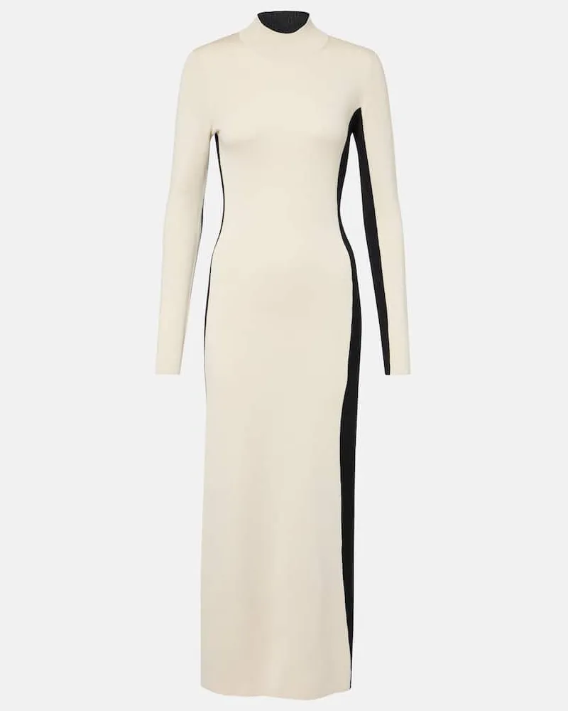 Joseph Maxikleid aus Wolle und Seide Beige