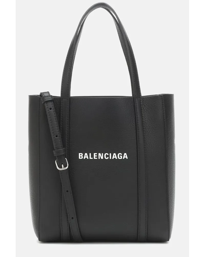 Balenciaga Tote Everyday XXS aus Leder Schwarz