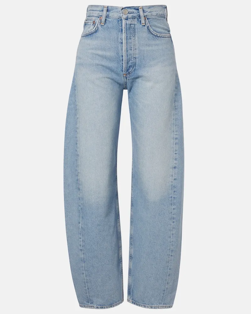 AGOLDE Barrel Jeans Luna Blau
